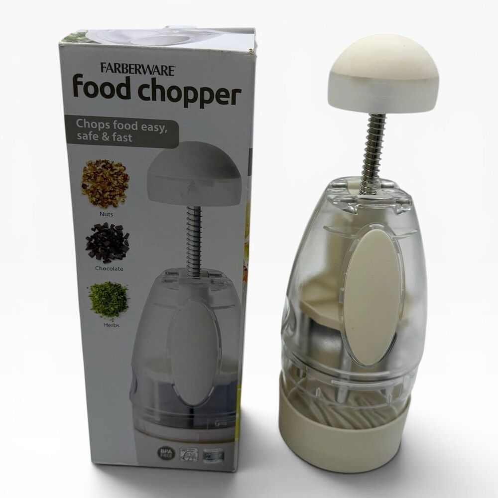 Farberware  Large Manual Food Chopper in White Open Box